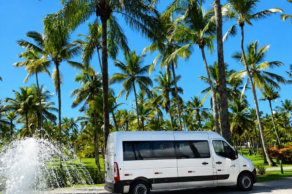 Van executiva da EVC pronta para transfer