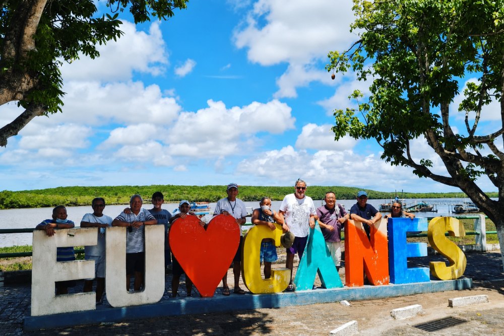 Grupo em passeio com a EVC Turismo
